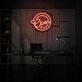 Customize Round Open Neon Universal Welcome in Circular Form