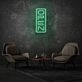 Customize Vertical Open Sign Neon Stylish Entry Announcement