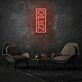 Customize Vertical Open Sign Neon Stylish Entry Announcement