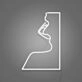 Woman Face Neon Portrait of Elegance and Mystery