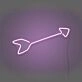 Arrow Neon Sign Directing Focus and Attention