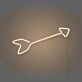 Arrow Neon Sign Directing Focus and Attention