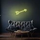 Arrow Neon Sign Directing Focus and Attention