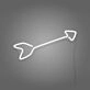 Arrow Neon Sign Directing Focus and Attention
