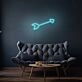 Arrow Neon Sign Directing Focus and Attention