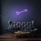 Arrow Neon Sign Directing Focus and Attention