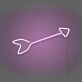 Arrow Neon Sign Directing Focus and Attention