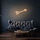 Arrow Neon Sign Directing Focus and Attention