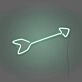 Arrow Neon Sign Directing Focus and Attention