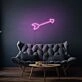 Arrow Neon Sign Directing Focus and Attention
