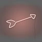 Arrow Neon Sign Directing Focus and Attention