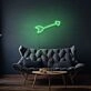 Arrow Neon Sign Directing Focus and Attention