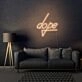 Dope Lettering Neon Cool and Trendy Vibes