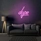 Dope Lettering Neon Cool and Trendy Vibes