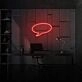Neon Speech Bubble Lighting Conversational Piece in Light