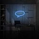 Neon Speech Bubble Lighting Conversational Piece in Light