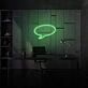 Neon Speech Bubble Lighting Conversational Piece in Light