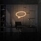 Neon Speech Bubble Lighting Conversational Piece in Light