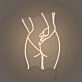 Sexy Woman Butt Aesthetic Neon Bold and Beautiful