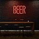 Beer Neon Lettering Celebrating the Brew Life