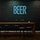 Beer Neon Lettering Celebrating the Brew Life