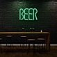 Beer Neon Lettering Celebrating the Brew Life