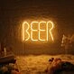 Beer Neon Lettering Celebrating the Brew Life