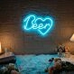 Beer With Heart Neon Cheers to Love and Brews