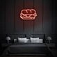 Sandwich Neon Hearty Comfort Food in Light