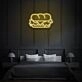 Sandwich Neon Hearty Comfort Food in Light