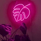 Turtleback Bamboo Plant Leaves Decorative Neon Sign