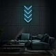 Four Arrows Pointing Down Neon Calming Downward Motion