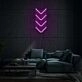 Four Arrows Pointing Down Neon Calming Downward Motion