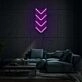 Four Arrows Pointing Down Neon Calming Downward Motion