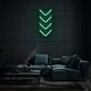 Four Arrows Pointing Down Neon Calming Downward Motion