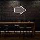 Arrow Pointing Right Neon Moving Forward Illuminated