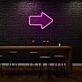 Arrow Pointing Right Neon Moving Forward Illuminated