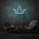 Royal Crown Neon Elegance and Regal Charm