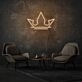 Royal Crown Neon Elegance and Regal Charm