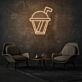 Cup with Straw Neon Casual Sipping in Style