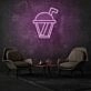 Cup with Straw Neon Casual Sipping in Style