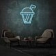 Cup with Straw Neon Casual Sipping in Style