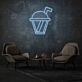 Cup with Straw Neon Casual Sipping in Style