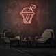 Cup with Straw Neon Casual Sipping in Style