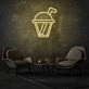 Cup with Straw Neon Casual Sipping in Style