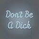 Don't be a Dick Neon Humor and Straight Talk