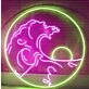 Sea Sun Waves Neon Sign