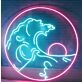 Sea Sun Waves Neon Sign