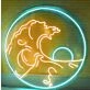 Sea Sun Waves Neon Sign