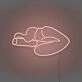 Smoking Lips Neon Seductive Glow with an Edge